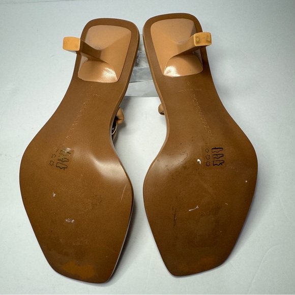 BCBGMAXAZRIA Mistia Braided Chain Heel Sandals in Palomino Sz 6 - Picture 10 of 13